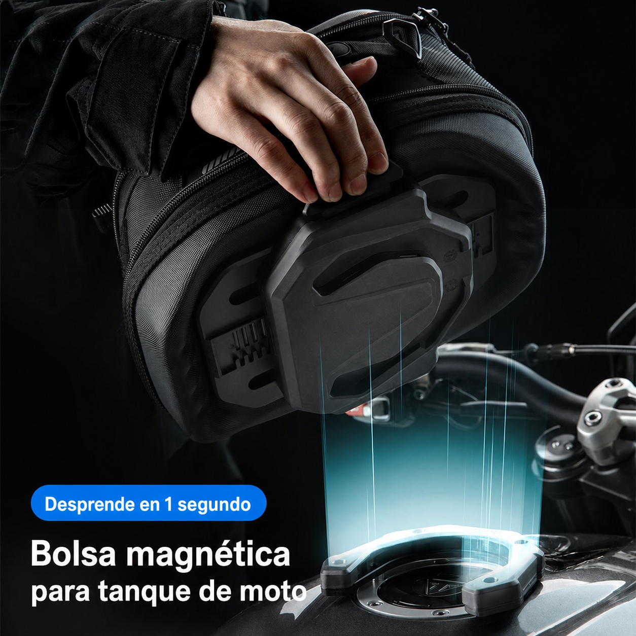 Bolsa magnética para tanque de moto Rhinowalk - 2