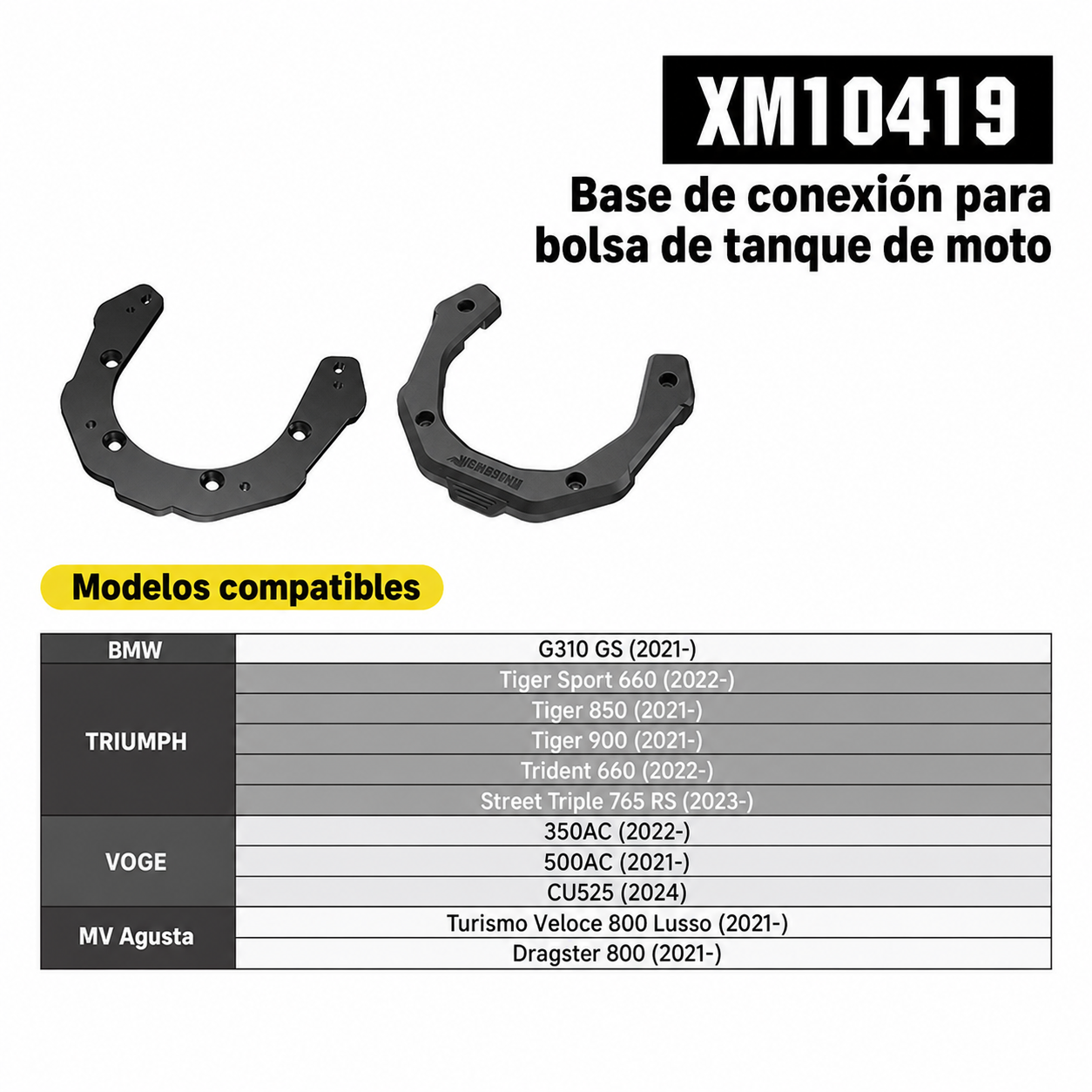 Bolsa magnética para tanque de moto Rhinowalk - 8