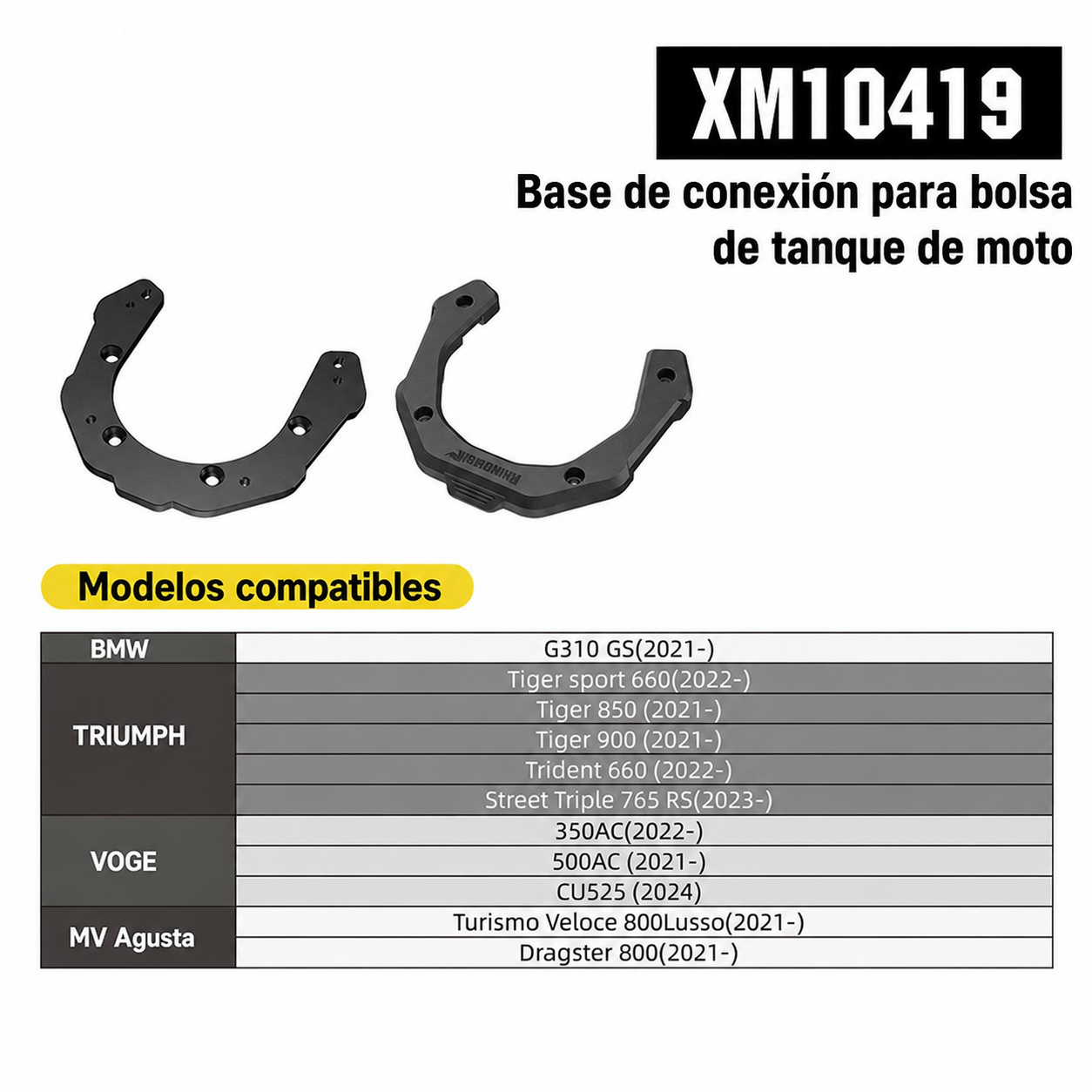 Bolsa magnética para tanque de moto Rhinowalk