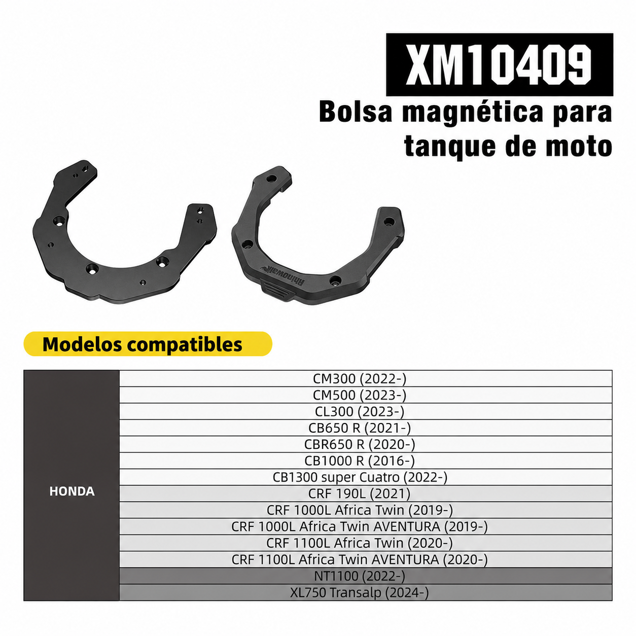 Bolsa magnética para tanque de moto Rhinowalk