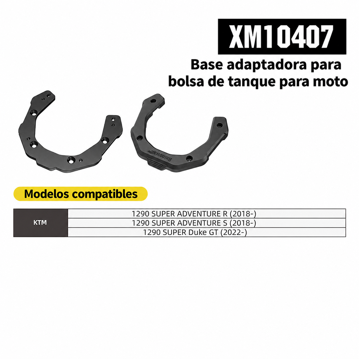 Bolsa magnética para tanque de moto Rhinowalk
