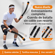 Cuerda de Batalla Sin Cable con Resorte para Gym en Casa - 1