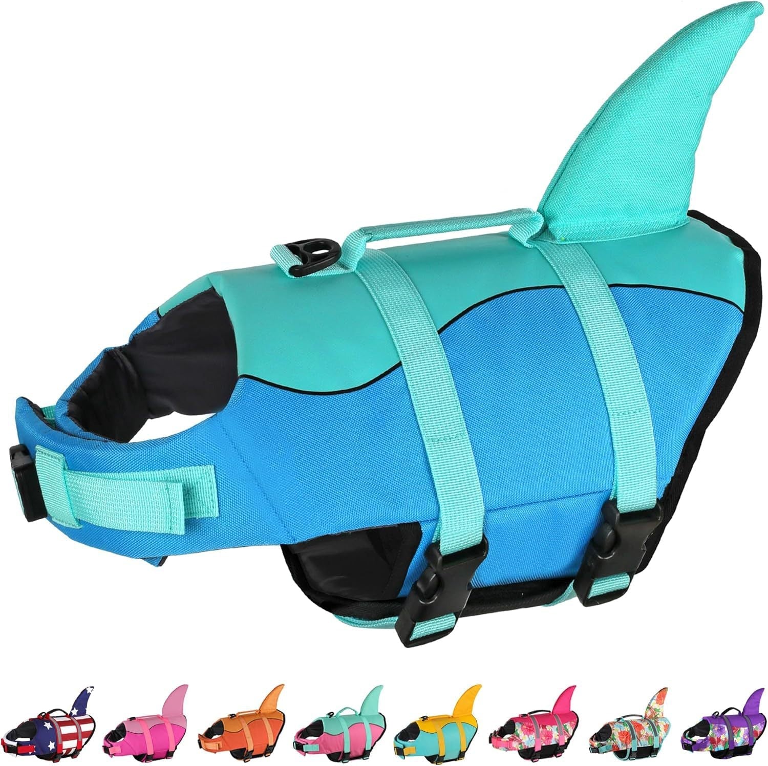 Chaleco Salvavidas para Perro Diseño Tiburón - 11