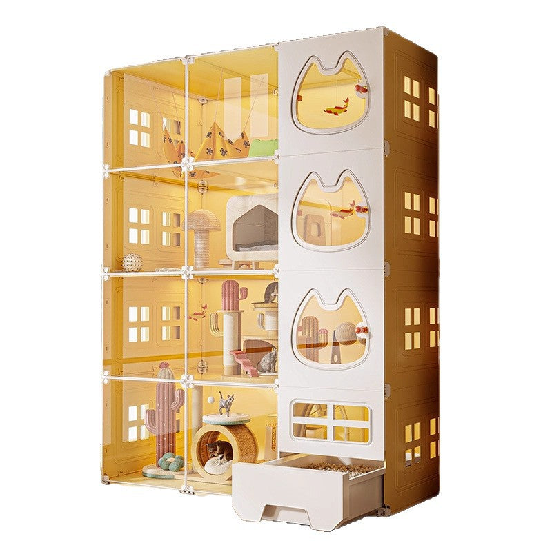Casa para Gatos Modular con Baño Integrado PP - 5