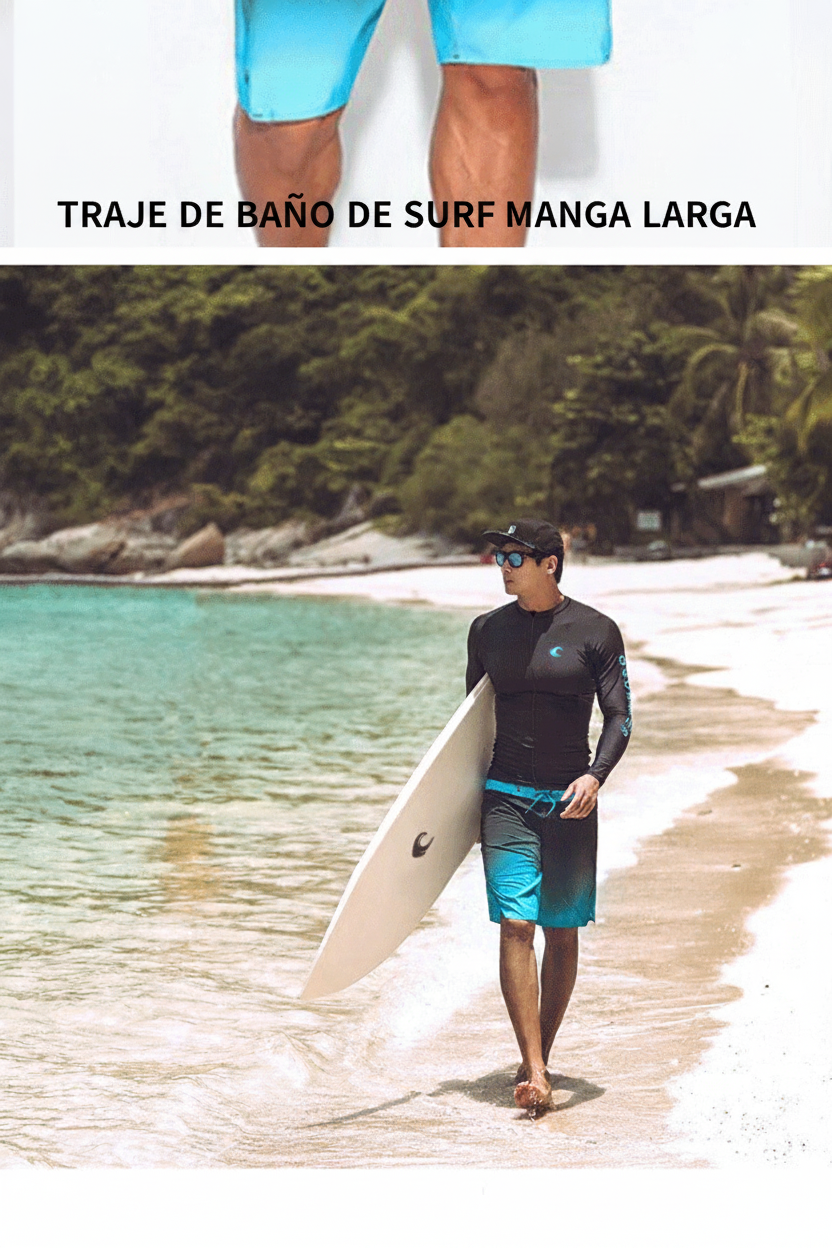 Traje de Surf y Buceo para Hombre Manga Larga - 12