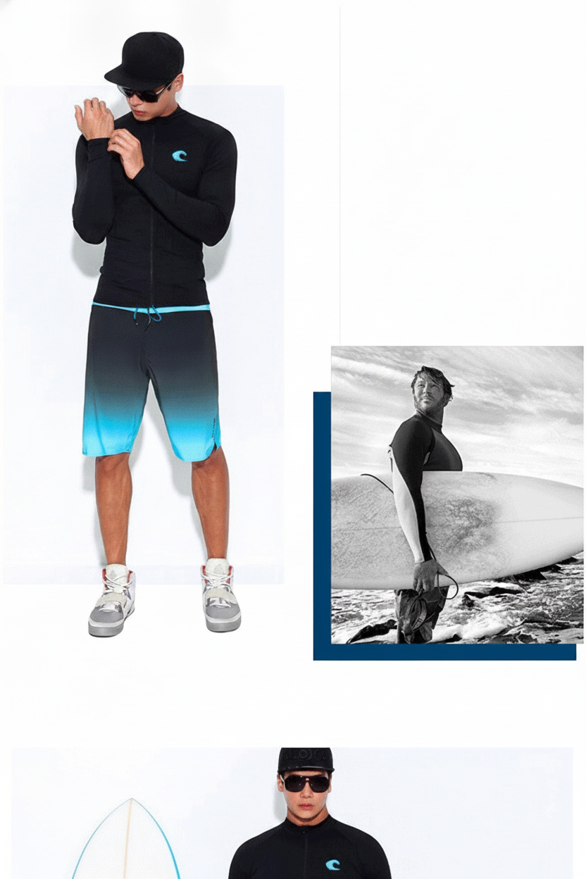 Traje de Surf y Buceo para Hombre Manga Larga - 13