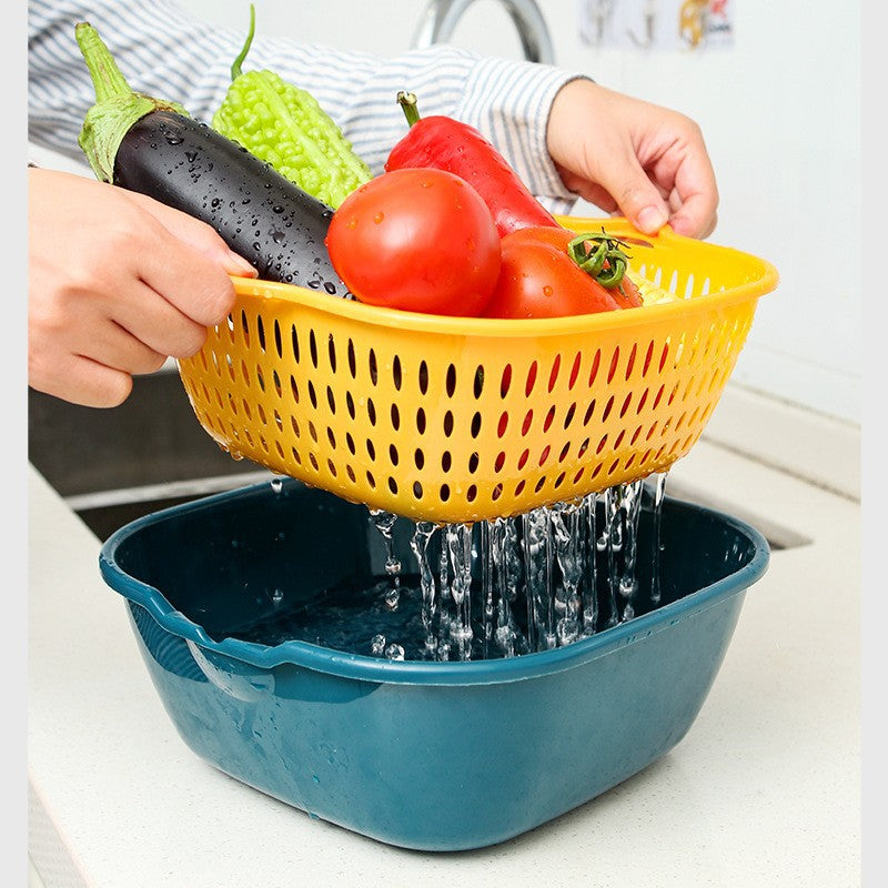 Colador Escurridor de Cocina Set Multiusos Plástico - 3
