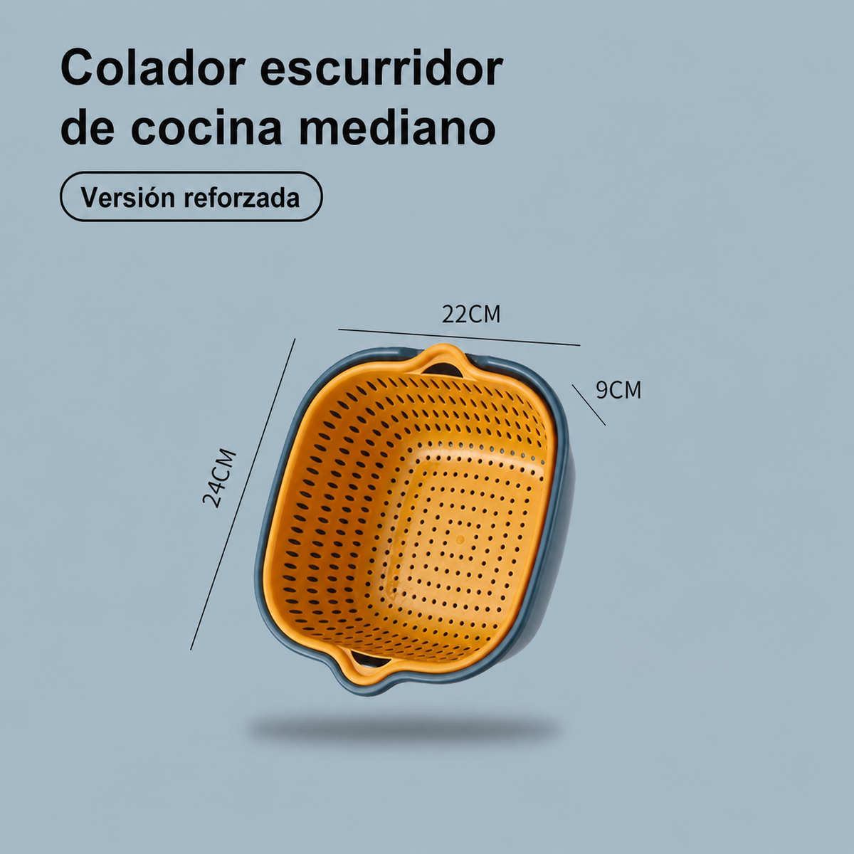 Colador Escurridor de Cocina Set Multiusos Plástico - 7