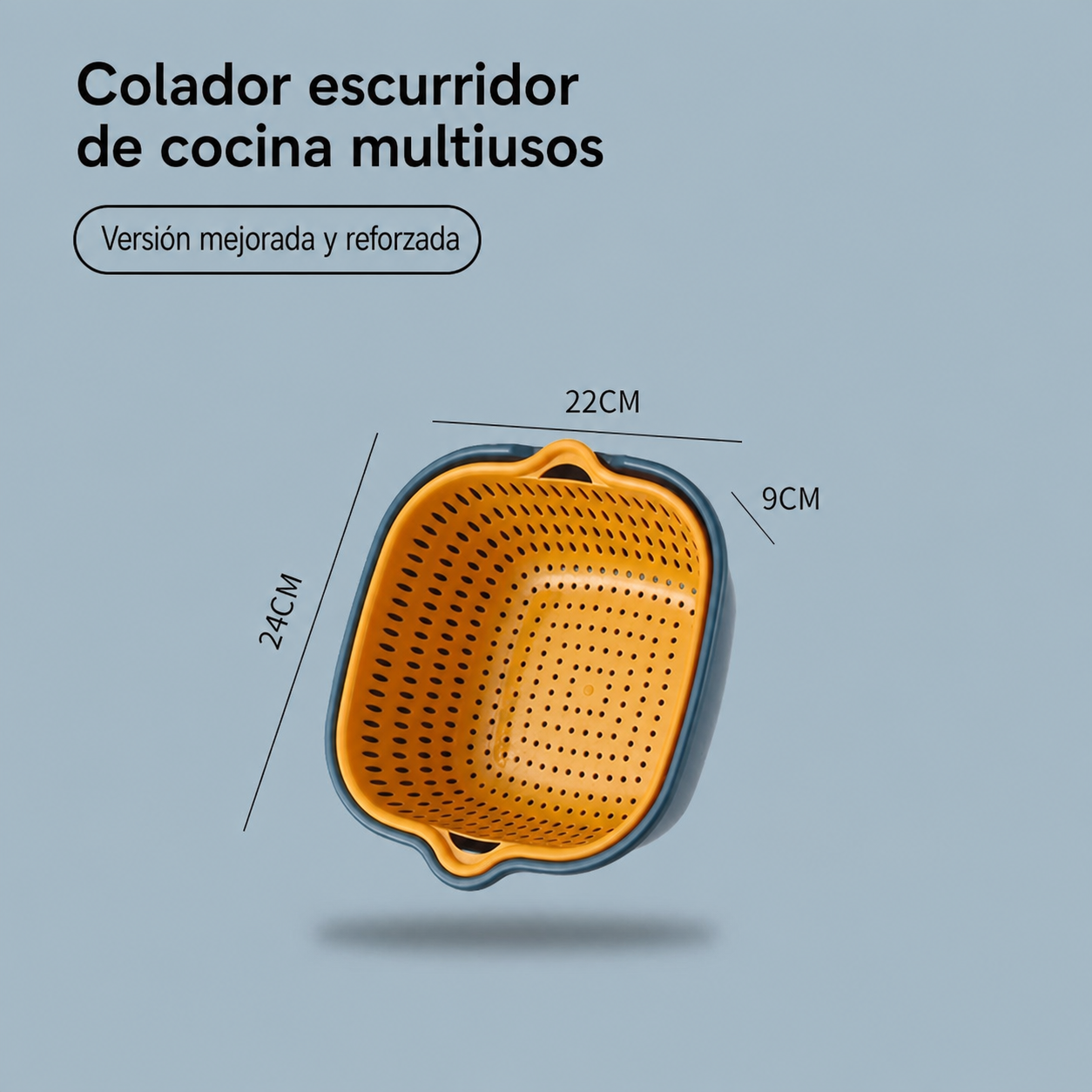 Colador Escurridor de Cocina Set Multiusos Plástico