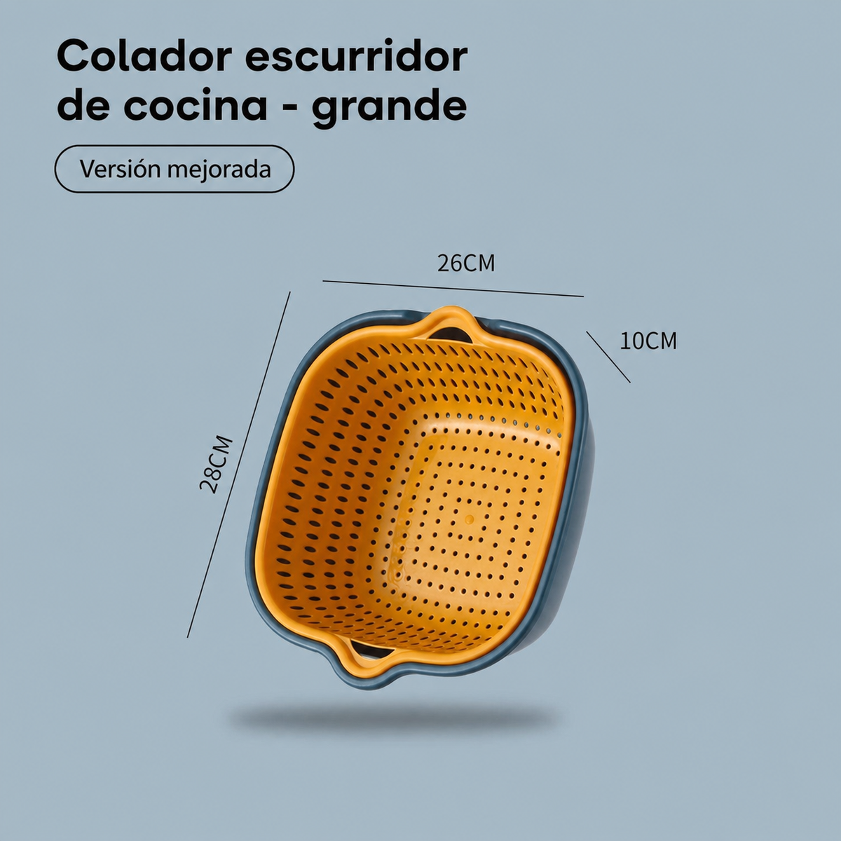 Colador Escurridor de Cocina Set Multiusos Plástico