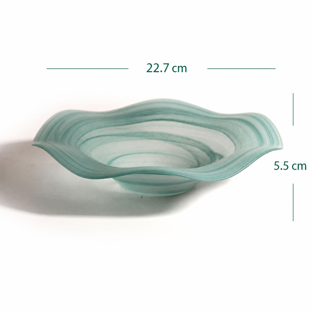 Frutero de vidrio ondulado diseño minimalista moderno - 11