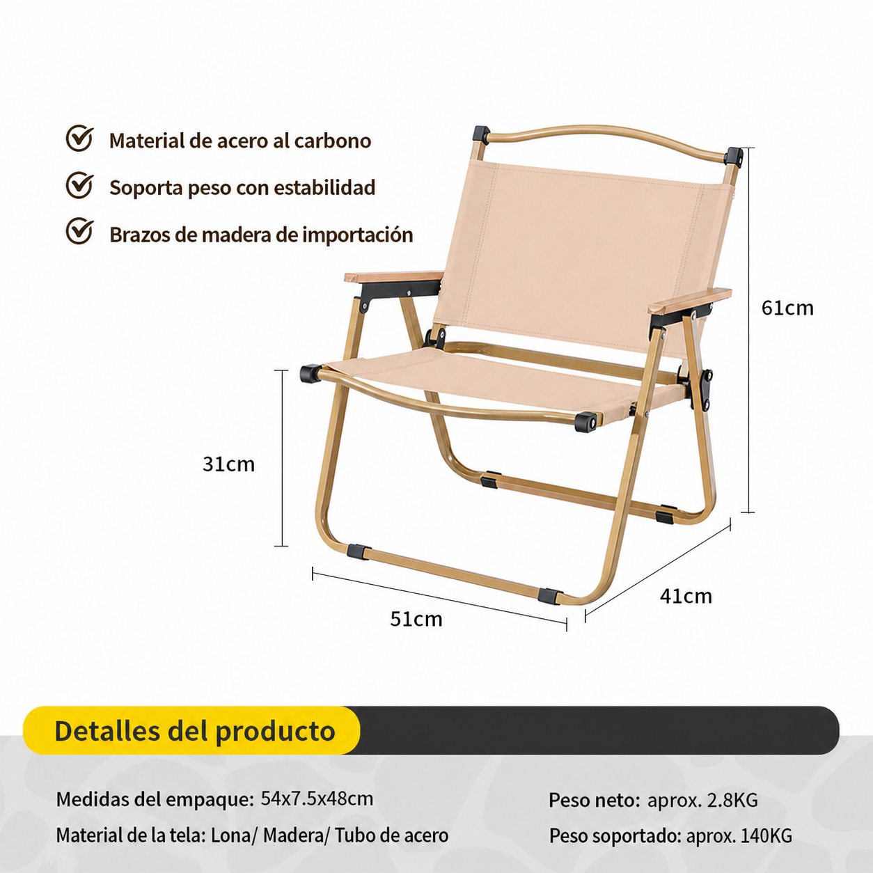 Mesa y Silla Plegable para Camping y Picnic al Aire Libre