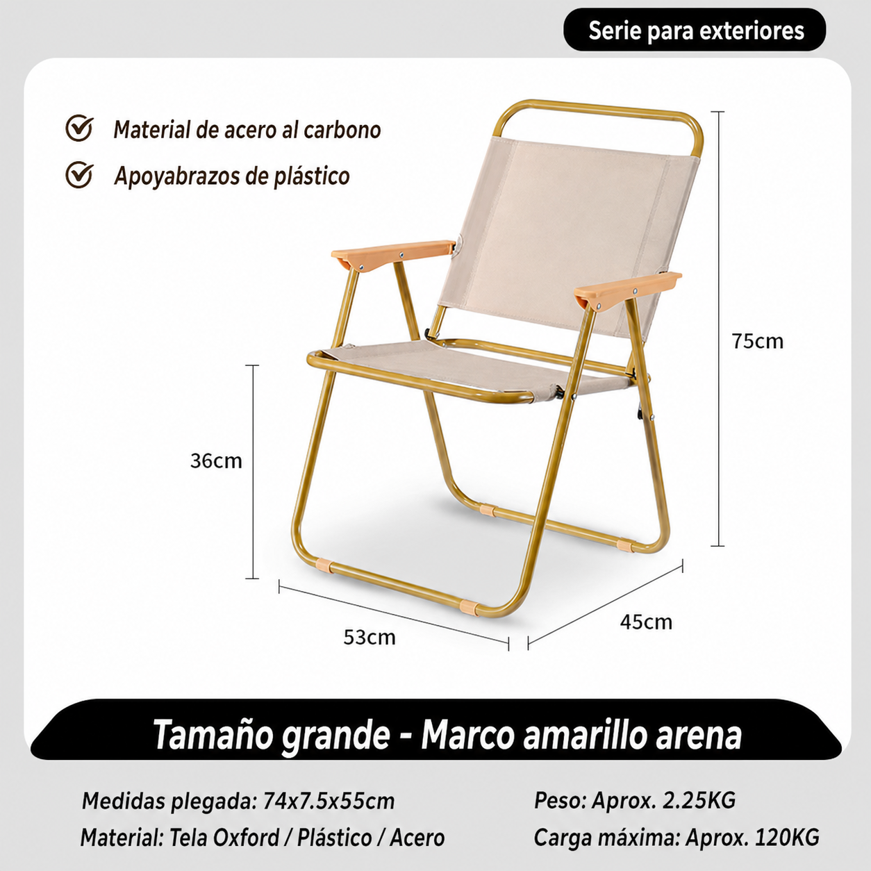 Mesa y Silla Plegable para Camping y Picnic al Aire Libre