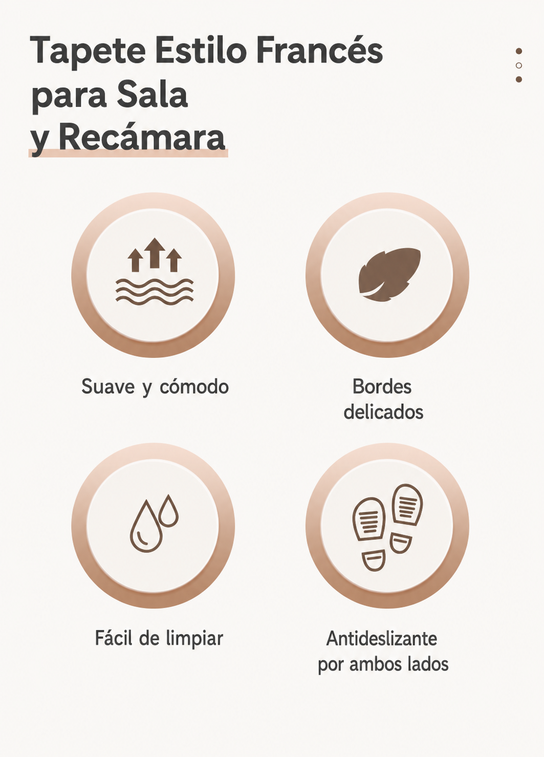 Tapete Estilo Francés para Sala y Recámara - 13