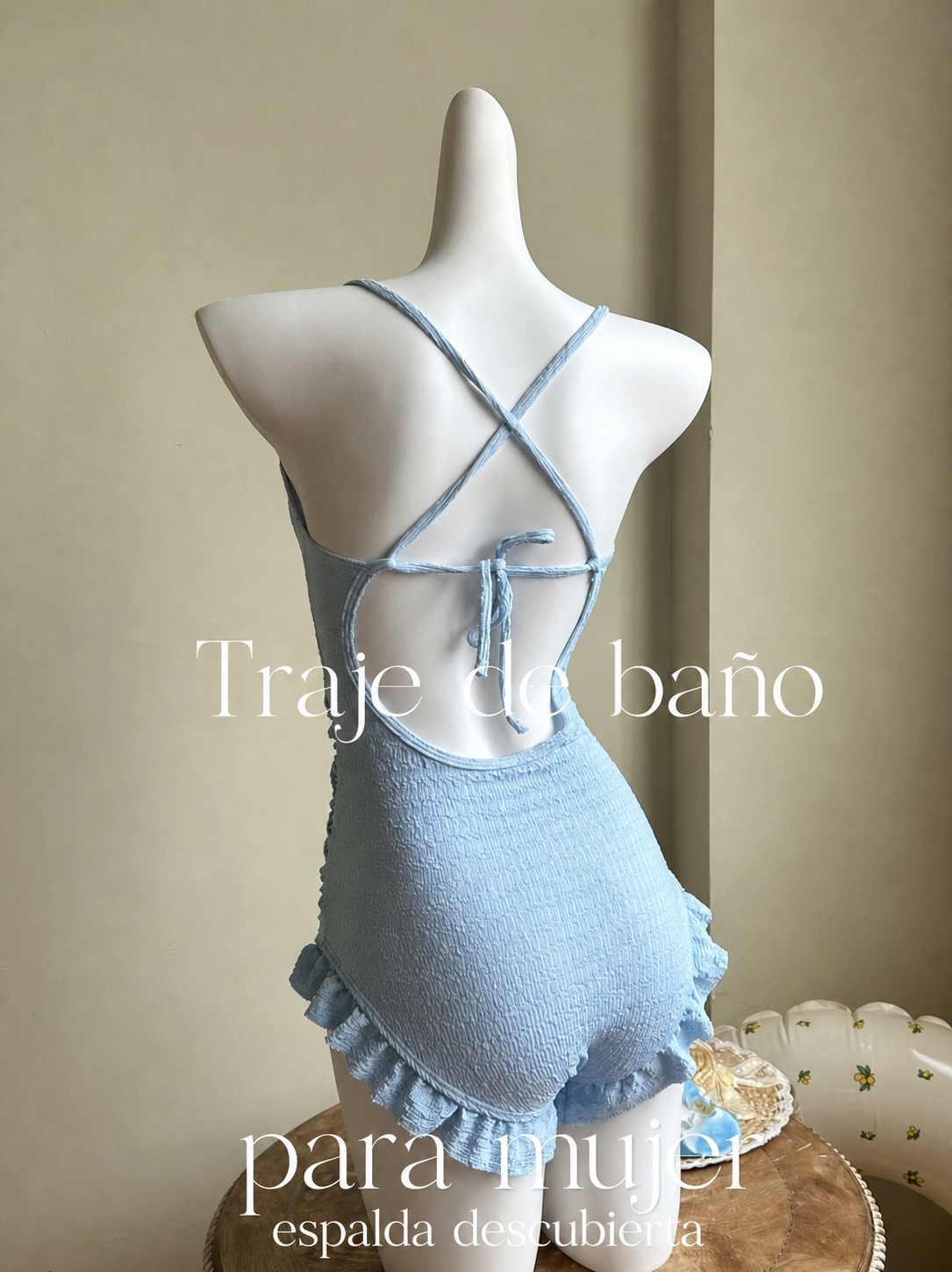 Traje de baño entero para mujer espalda descubierta - 10