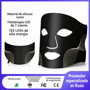 Mascarilla LED 7 colores fototerapia facial recargable - 1