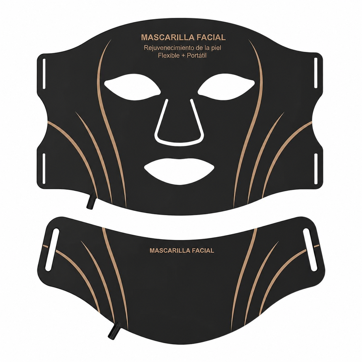Mascarilla LED 7 colores fototerapia facial recargable - 8