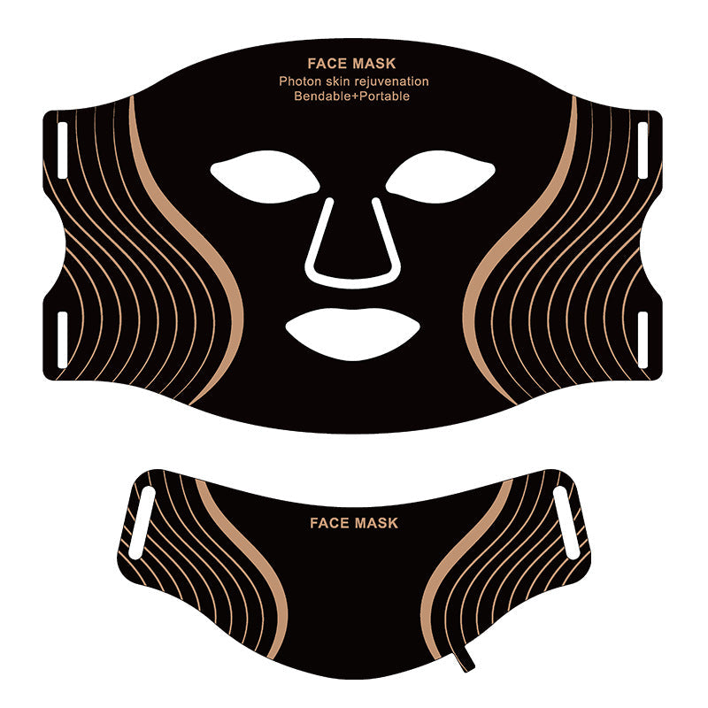 Mascarilla LED 7 colores fototerapia facial recargable