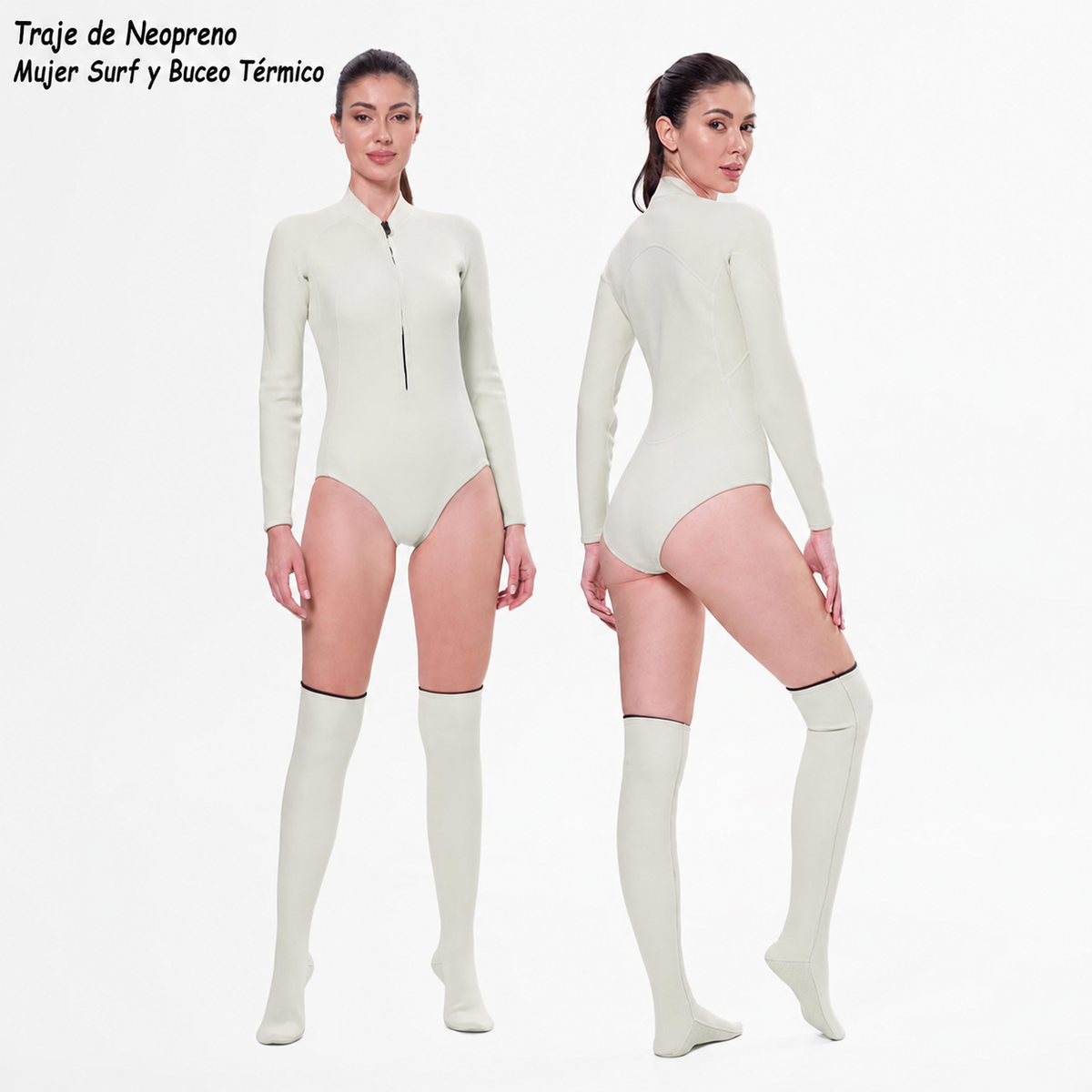 Traje de Neopreno Mujer Surf y Buceo Térmico - 6