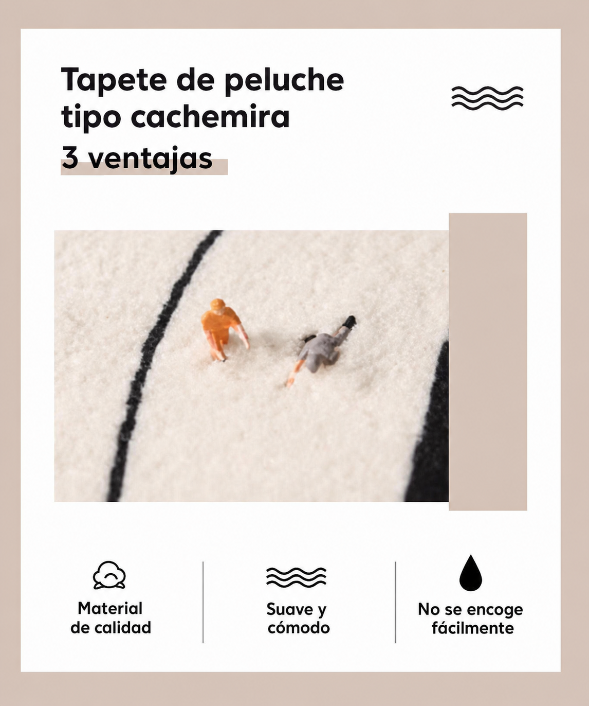 Tapete de peluche tipo cachemira estilos geométricos - 12