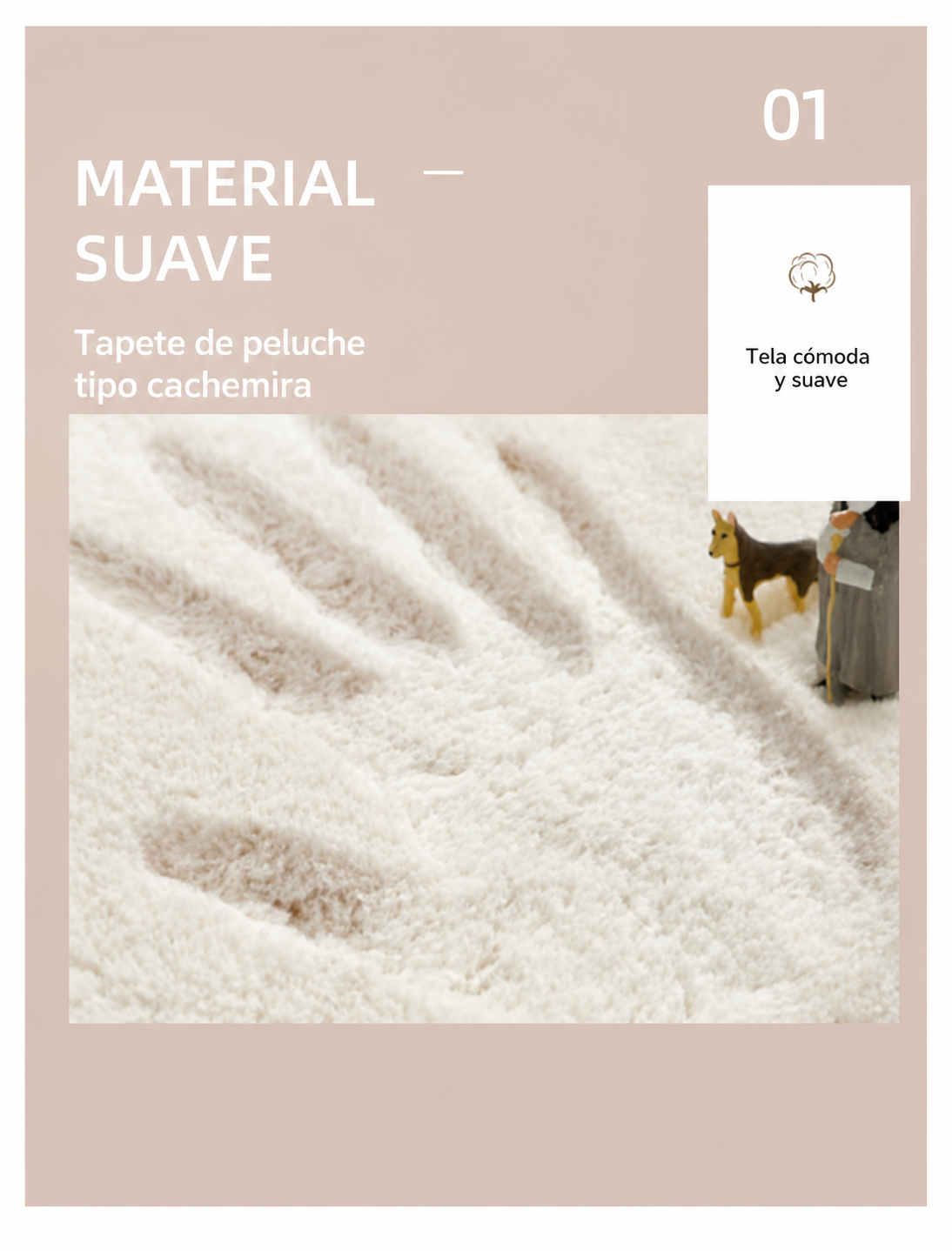 Tapete de peluche tipo cachemira estilos geométricos - 13