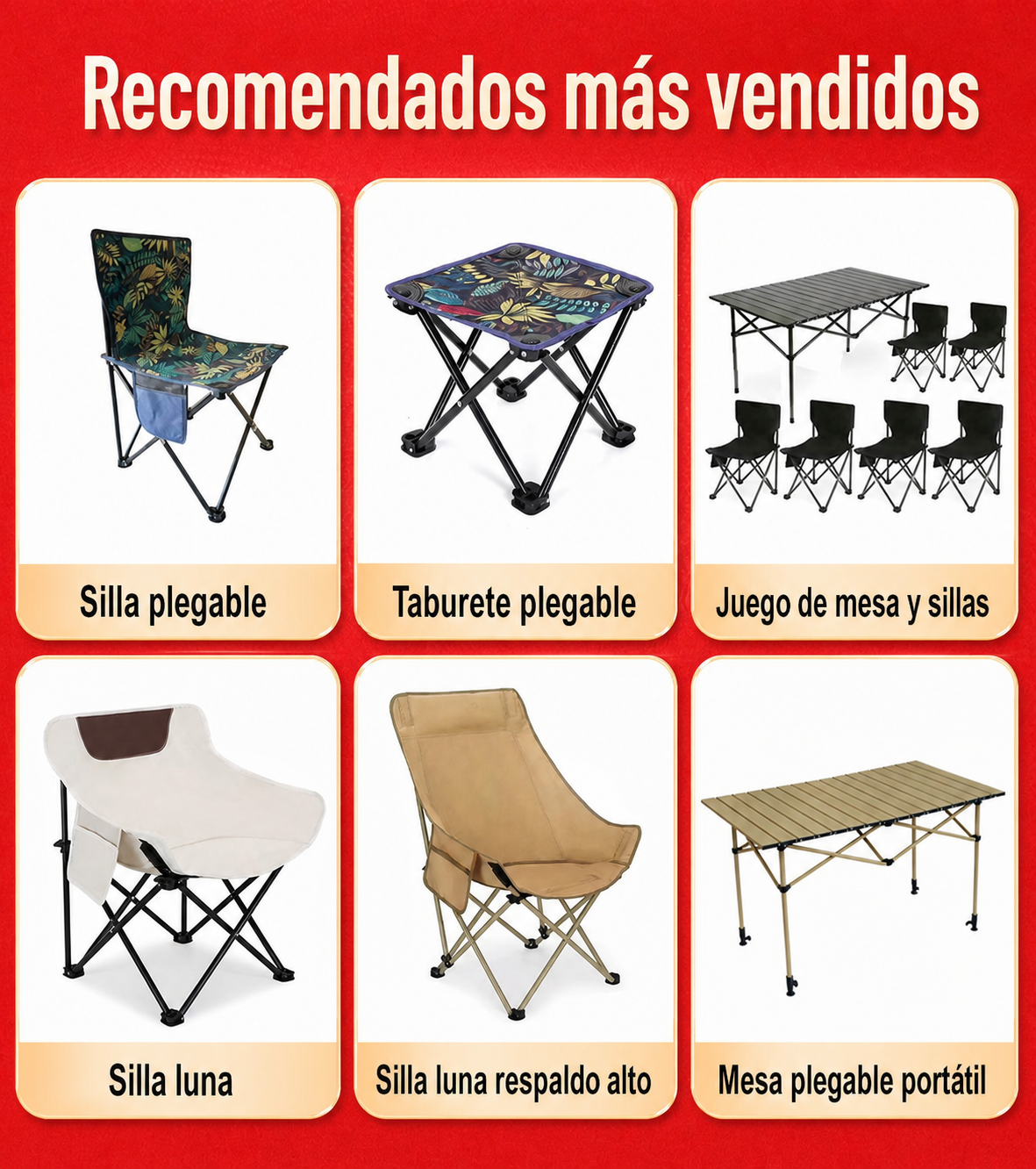 Silla Plegable para Camping y Picnic con Bolsa - 11