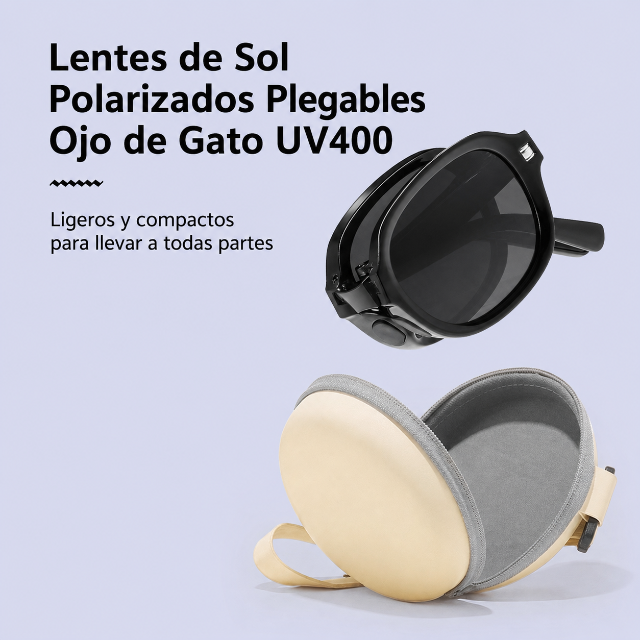 Lentes de Sol Polarizados Plegables Ojo de Gato UV400 - 4