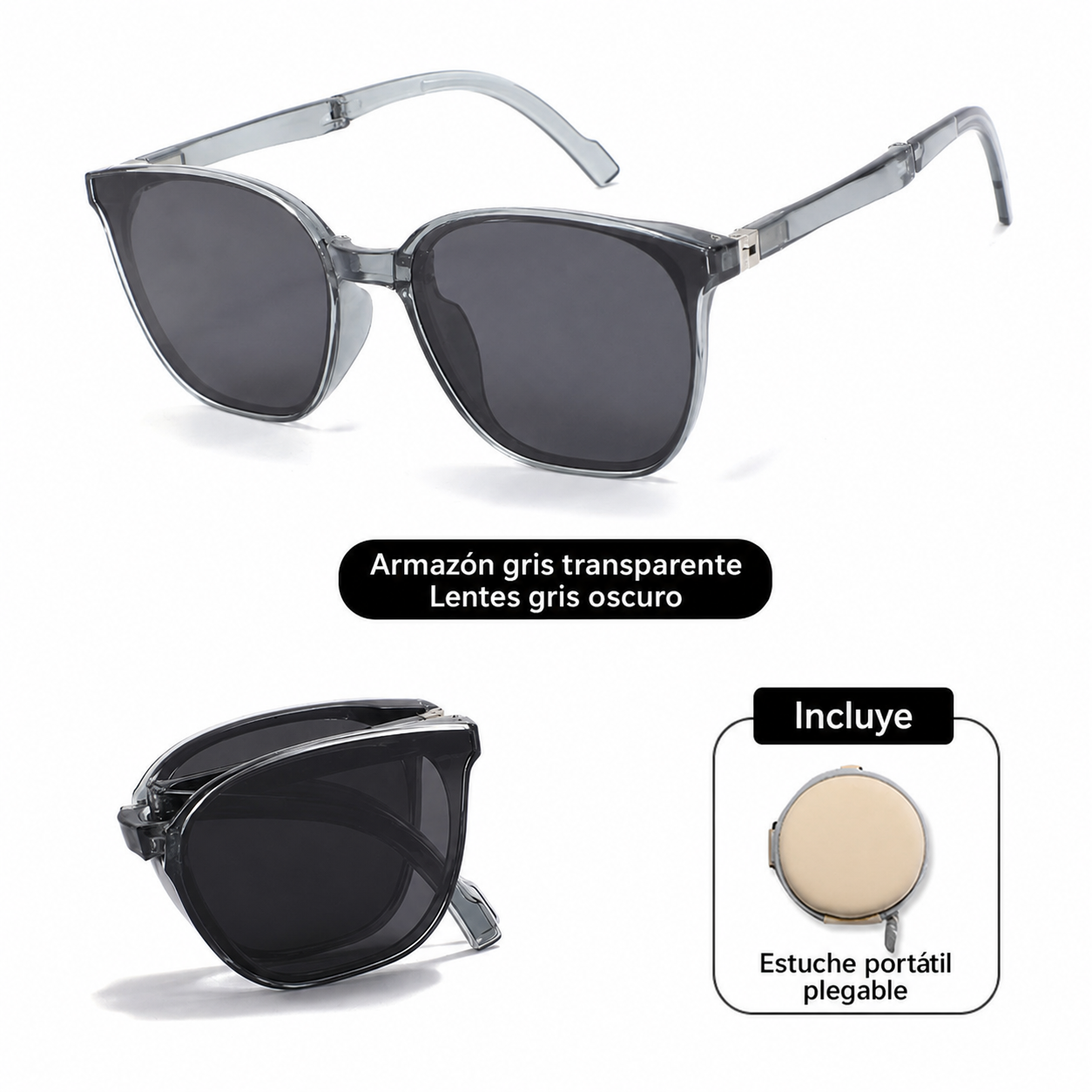 Lentes de Sol Polarizados Plegables Ojo de Gato UV400 - 9