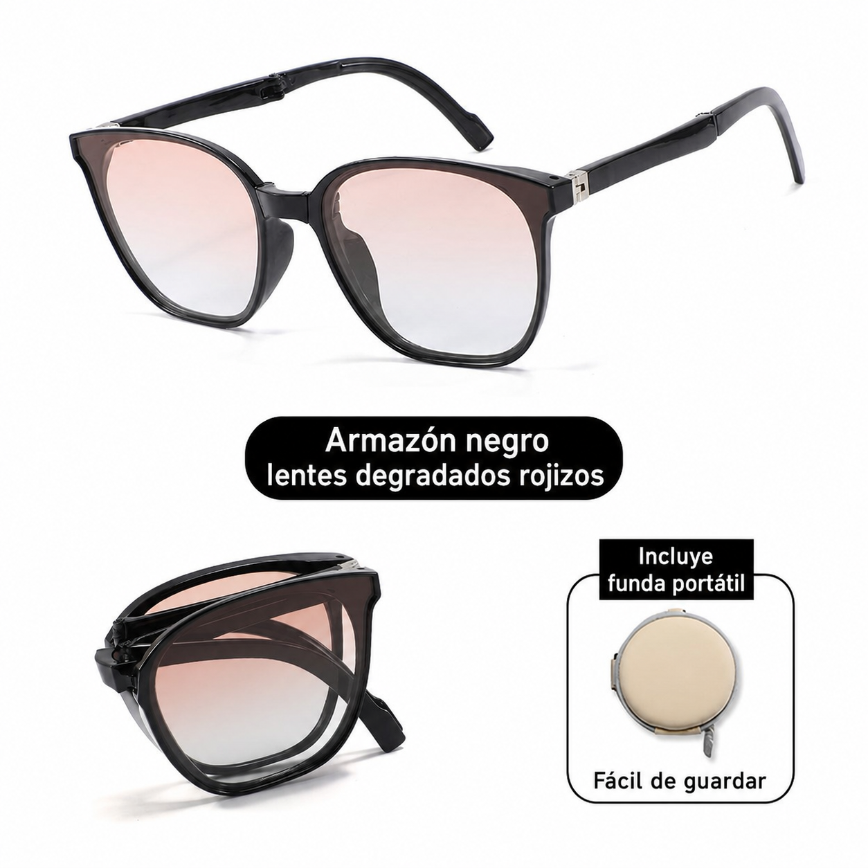 Lentes de Sol Polarizados Plegables Ojo de Gato UV400 - 10