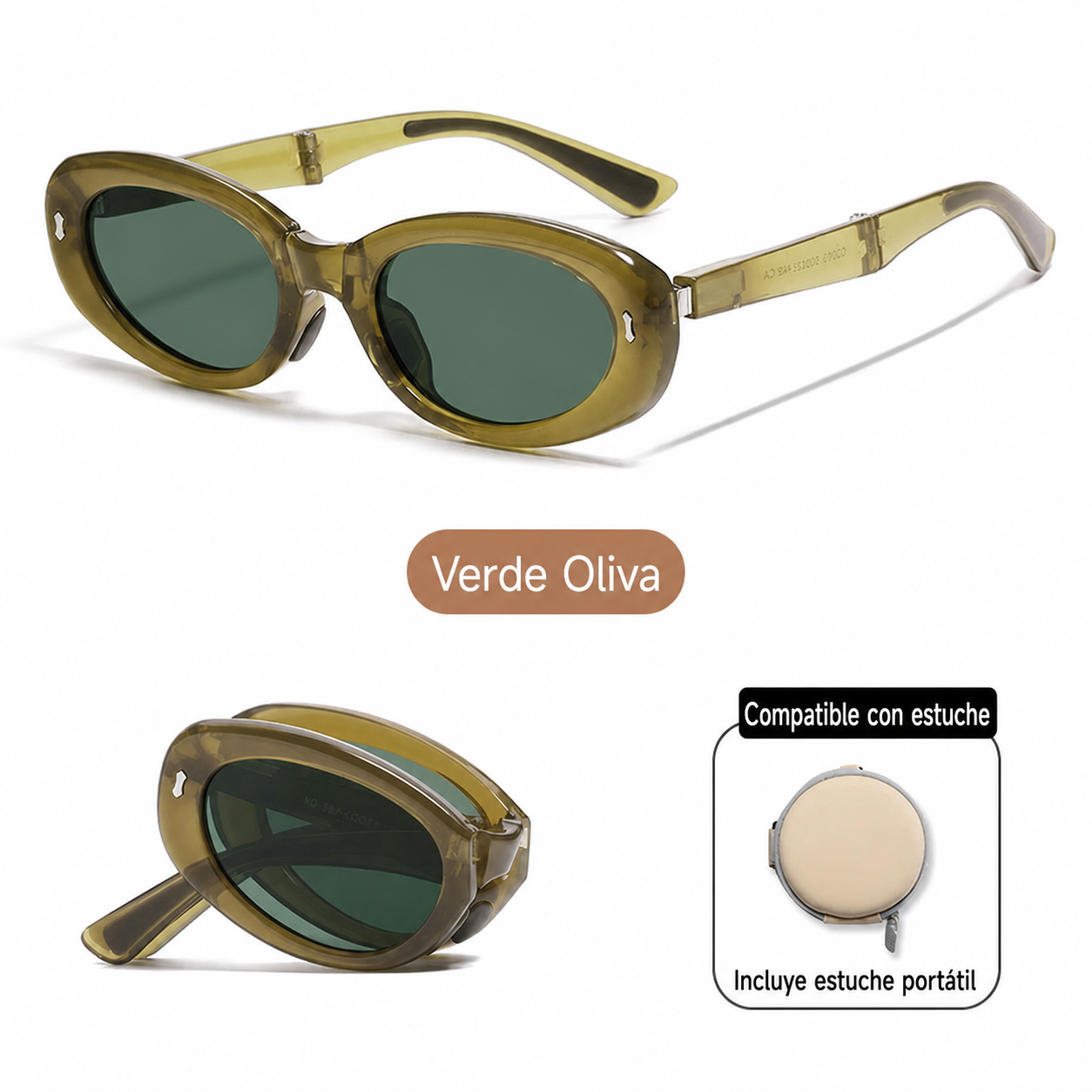 Lentes de Sol Polarizados Plegables Ojo de Gato UV400