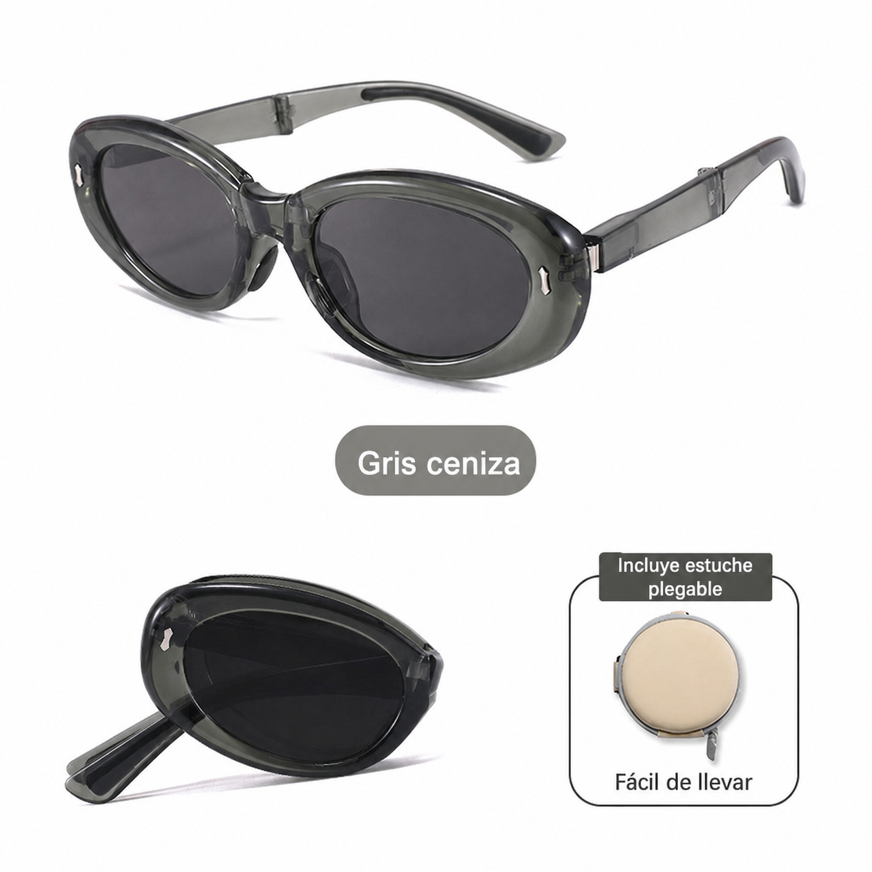 Lentes de Sol Polarizados Plegables Ojo de Gato UV400