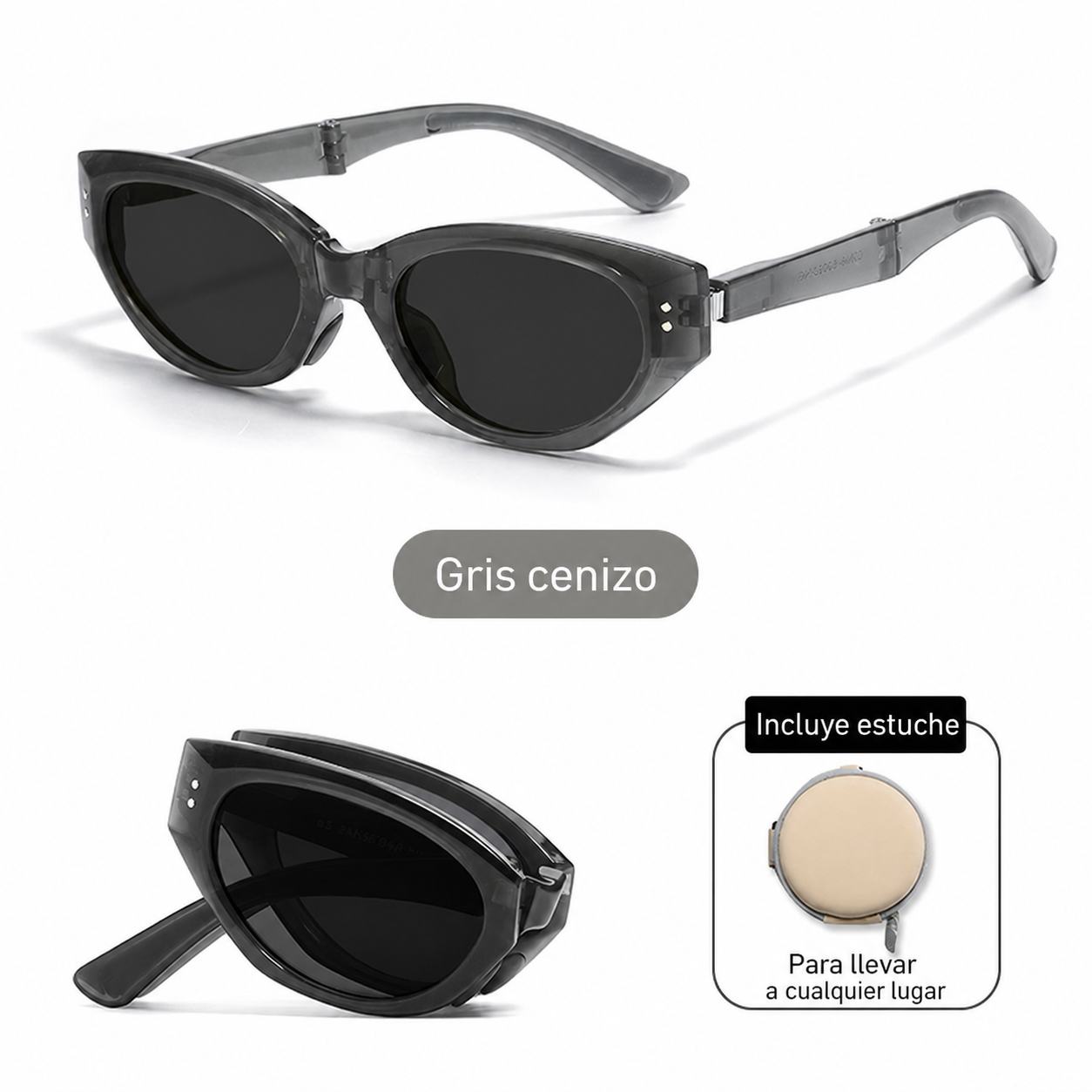 Lentes de Sol Polarizados Plegables Ojo de Gato UV400