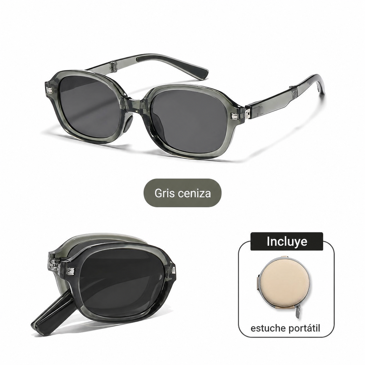 Lentes de Sol Polarizados Plegables Ojo de Gato UV400