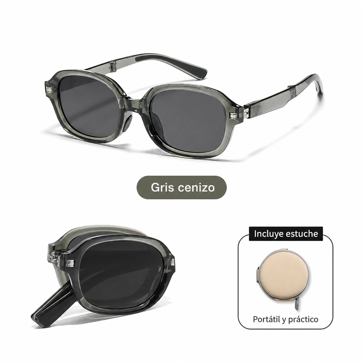 Lentes de Sol Polarizados Plegables Ojo de Gato UV400
