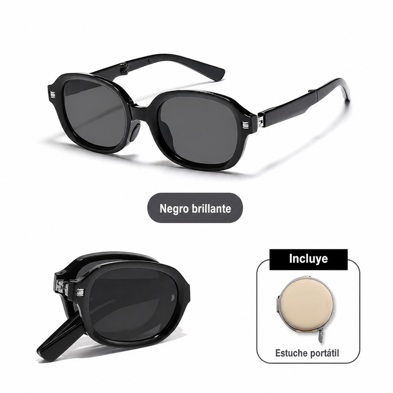 Lentes de Sol Polarizados Plegables Ojo de Gato UV400
