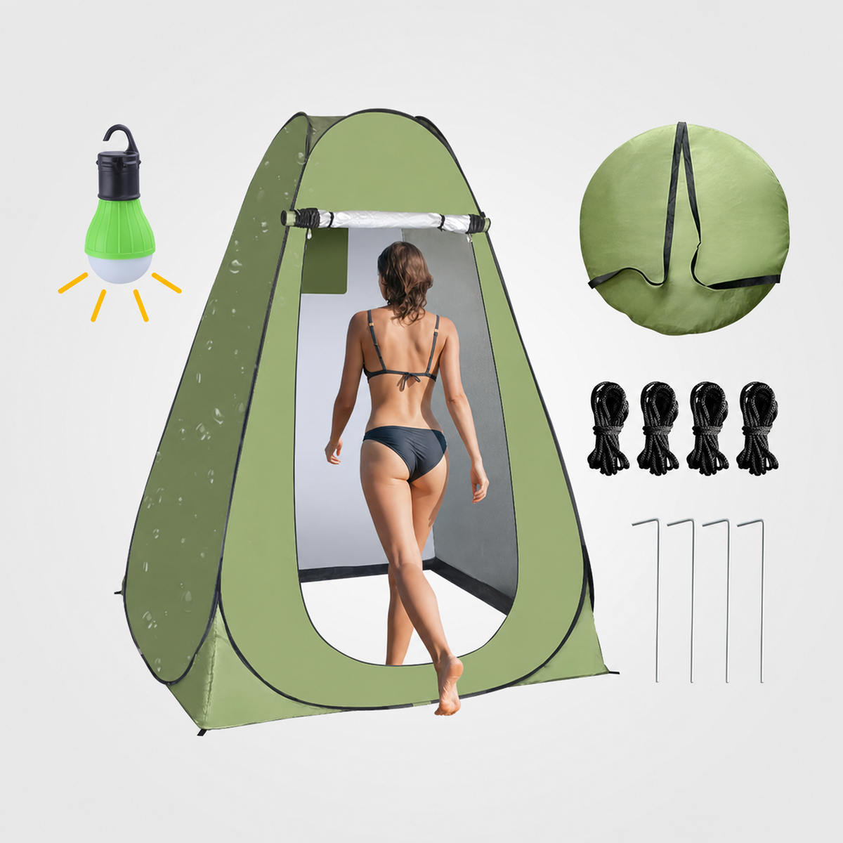 Carpa Privada Portátil para Baño y Cambio al Aire Libre - 1