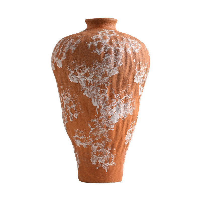 Florero de porcelana estilo wabi-sabi para sala - 5
