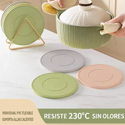 Individual de Mesa Redondo Anticalor PVC Minimalista - 1