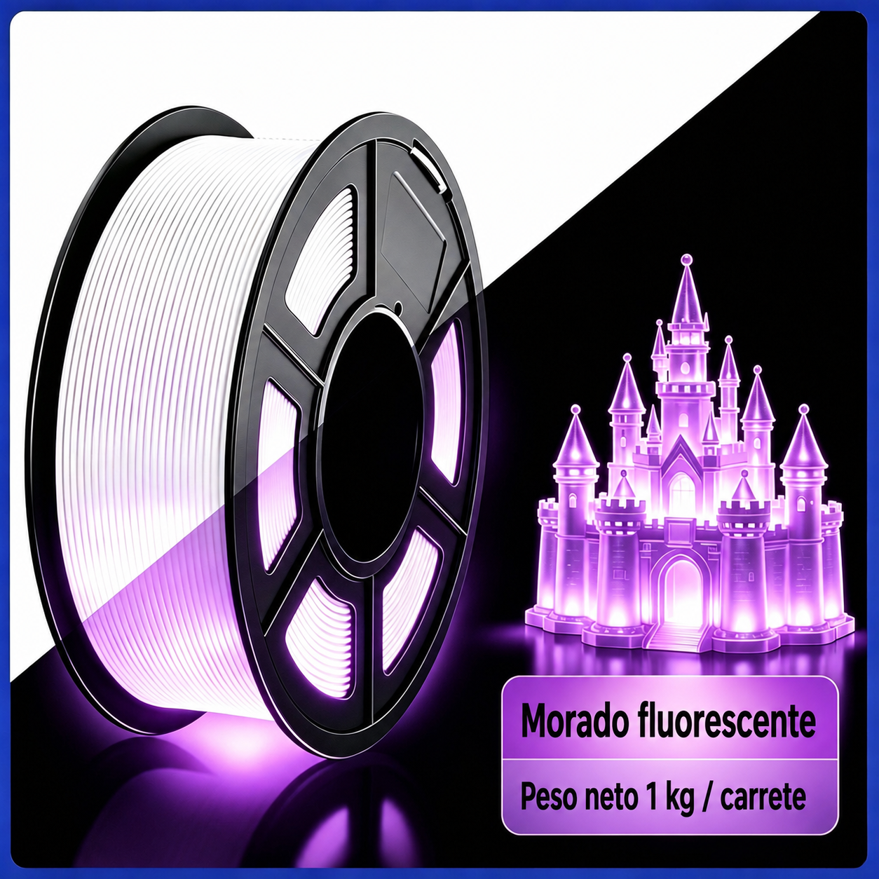 Filamento PLA Fluorescente 1 kg / 1.75 mm para Impresión 3D - 9