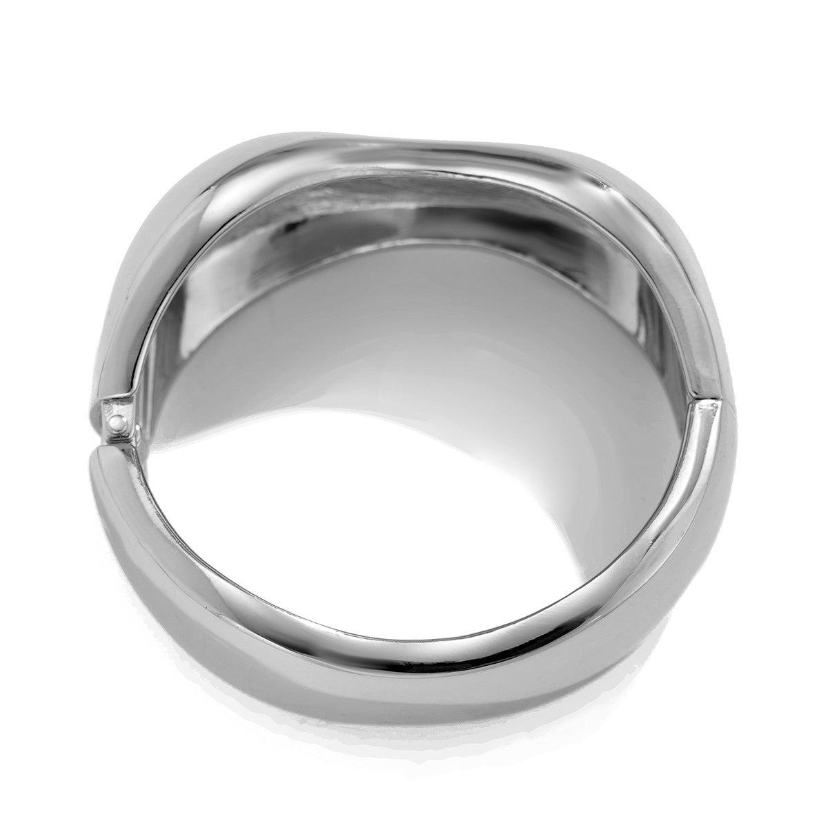 Brazalete metálico geométrico estilo glam - 14