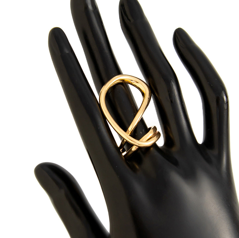 Brazalete metálico geométrico estilo glam - 10