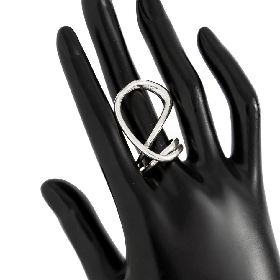 Brazalete metálico geométrico estilo glam