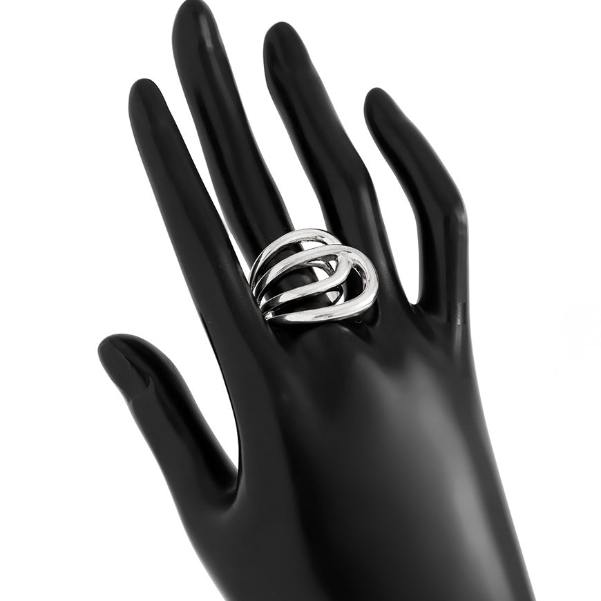 Brazalete metálico geométrico estilo glam