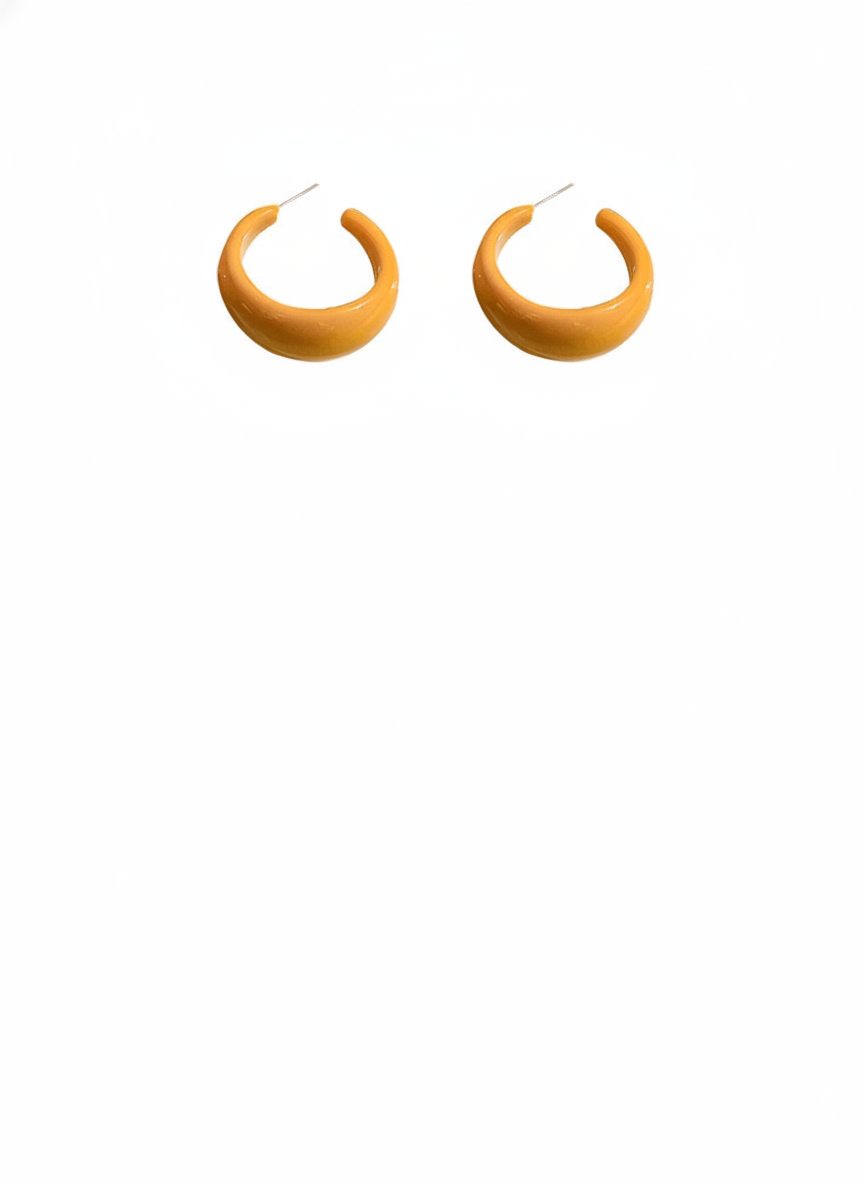 Aretes geométricos en C colores candy acero 925 - 12