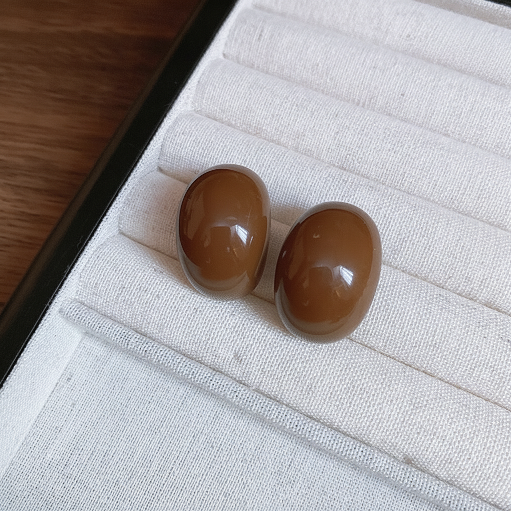 Aretes geométricos en C colores candy acero 925