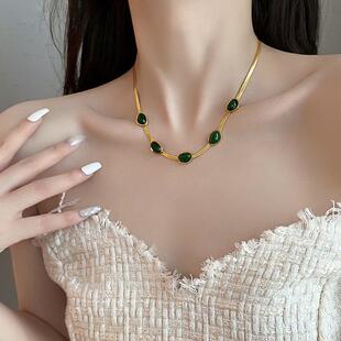 Collar cadena de lámina acero inoxidable unisex - 7