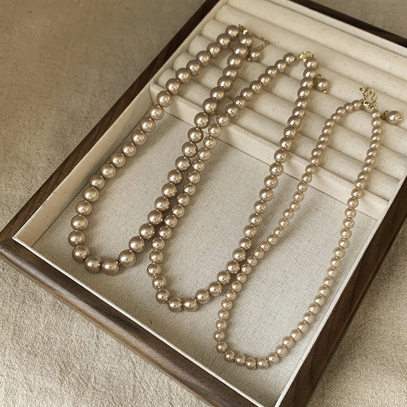 Collar de perlas francés vintage estilo romántico - 12