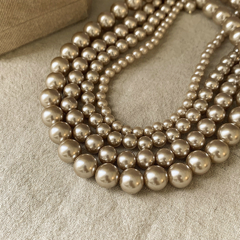 Collar de perlas francés vintage estilo romántico - 14