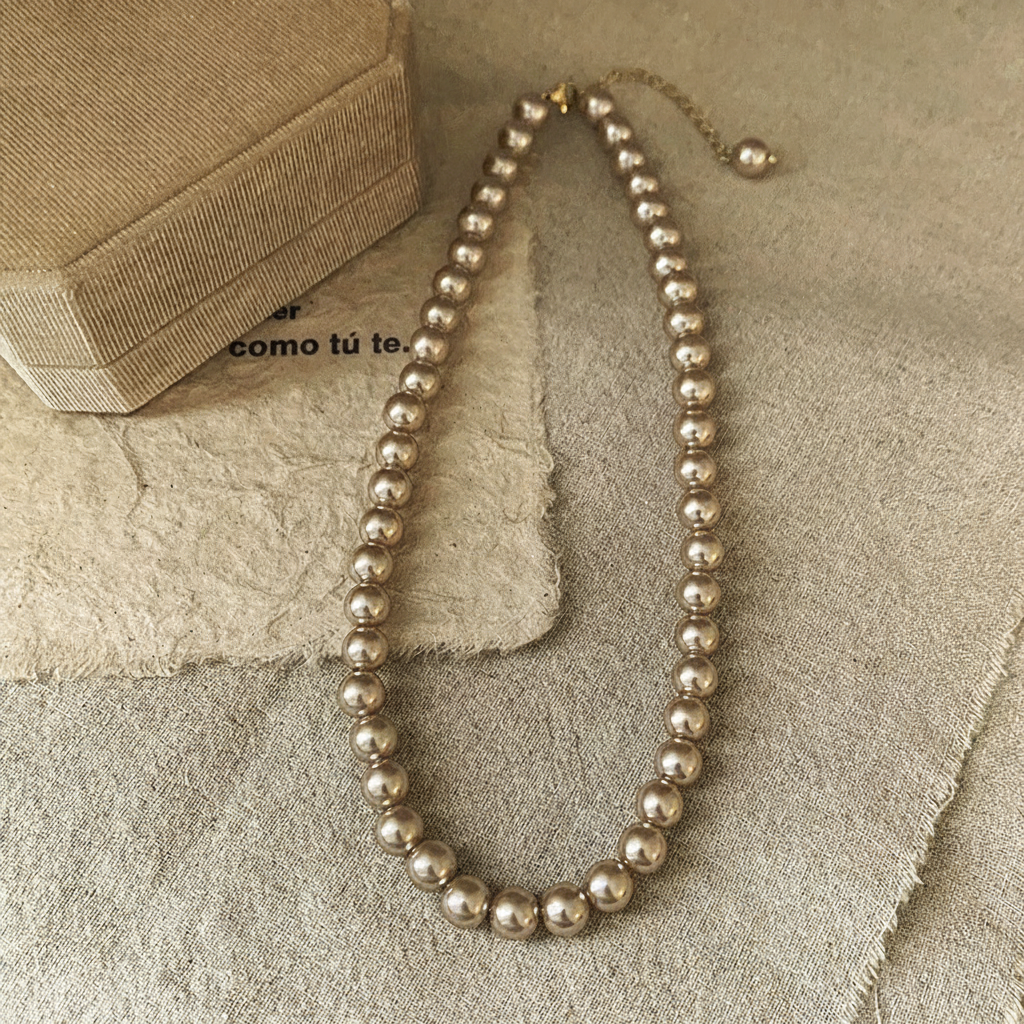 Collar de perlas francés vintage estilo romántico - 9