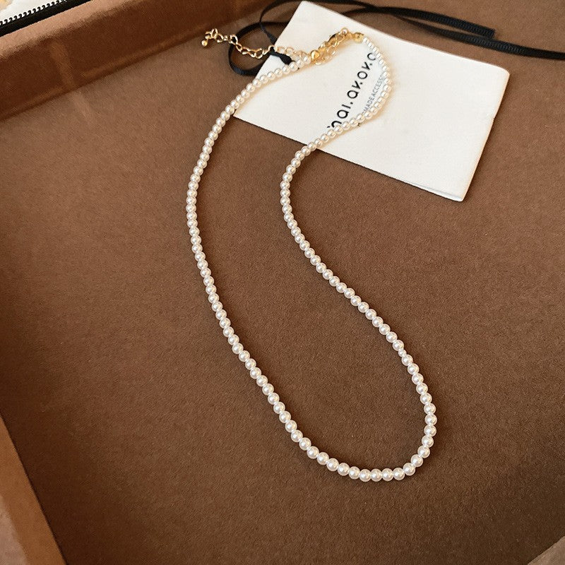 Collar de perlas francés vintage estilo romántico